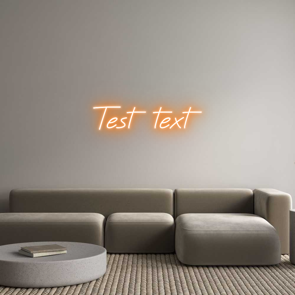 Custom Neon: Test text